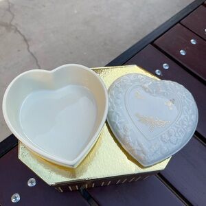 Lenox Heart-Shaped Ceramic Box with Lid